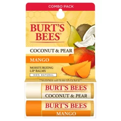 Coconut & Pear / Mango Lip Balm Twin Pack