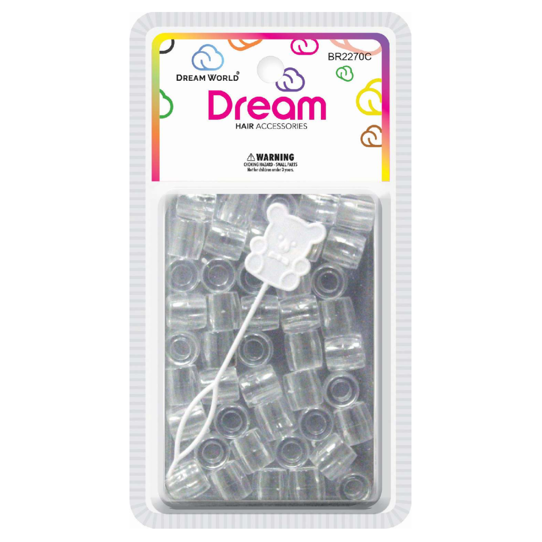 Dream Hair Beads - Clear, 50pc
