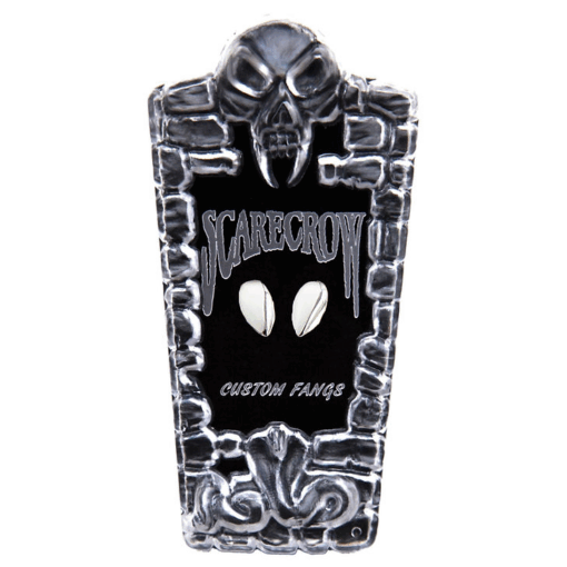 Small Glam Metallic Fangs - Chrome