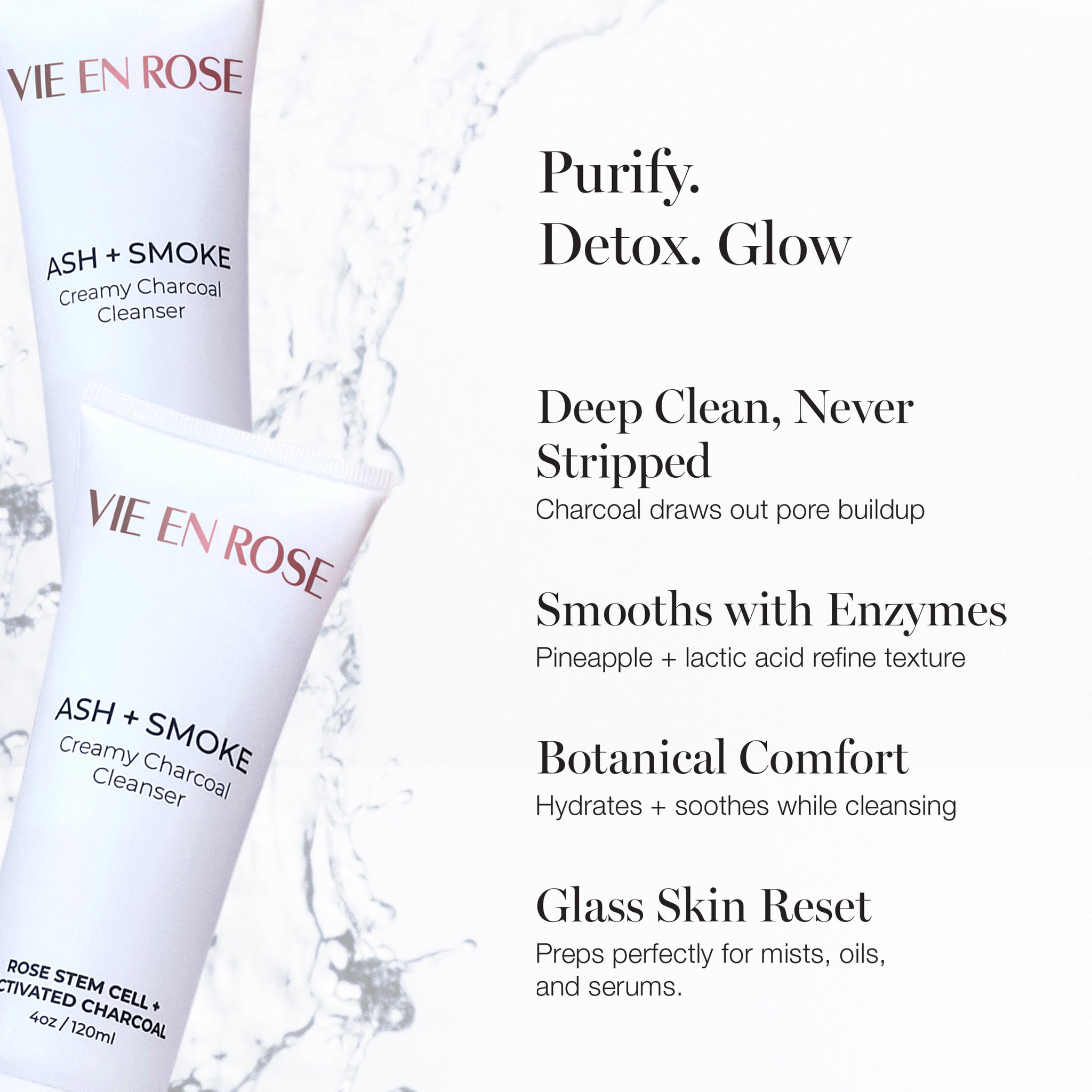 Ash + Smoke Creamy Charcoal Cleanser - Image 3