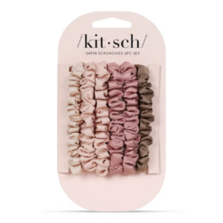 Satin Ultra Petite Scrunchies - 6pc