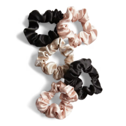 Alternative view of Satin Sleep Scrunchies - 5pc Set