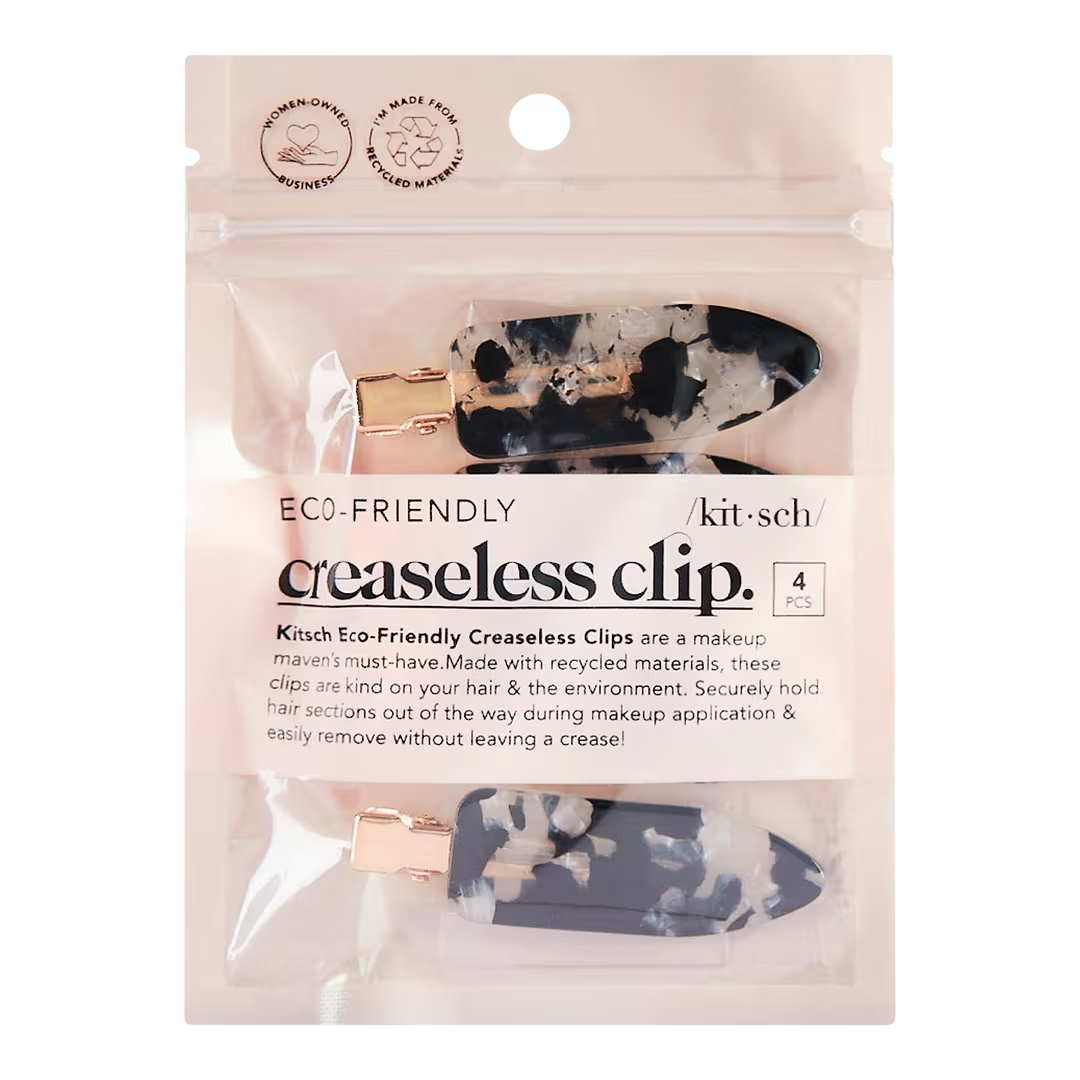 Eco-Friendly Creaseless Hair Clips 4pc Set