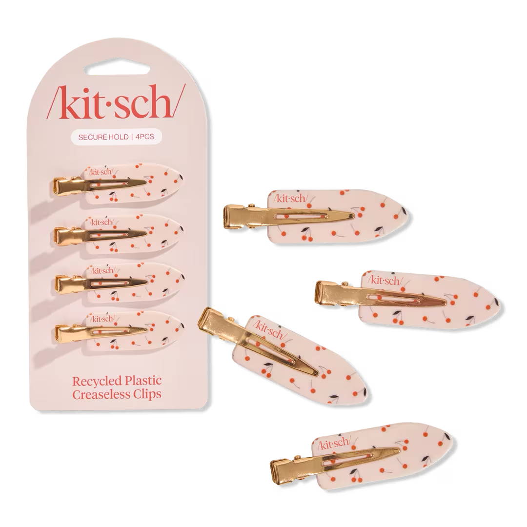 Eco-Friendly Creaseless Hair Clips 4pc Set - Image 3