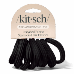 Alternative view of Recycled Fabric Seamless Hair Elastics