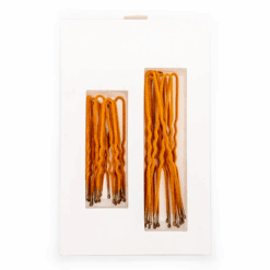 Alternative view of Frenchies Flocked Red Velvet Hairpins