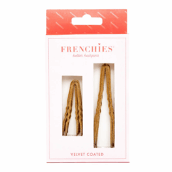 Frenchies Flocked Blonde Velvet Hairpins