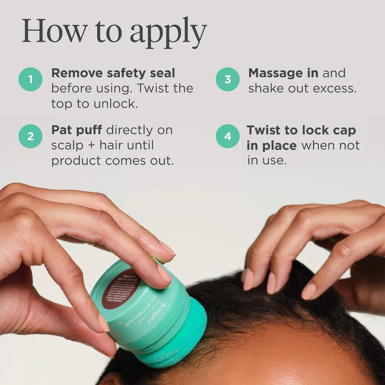 Style + Treat Biotin Dry Shampoo Powder Puff - Image 7