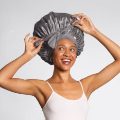 Alternative view of Adjustable Oversized Satin Bonnet