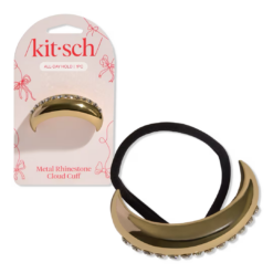 Metal Rhinestone Medium Cloud Cuff