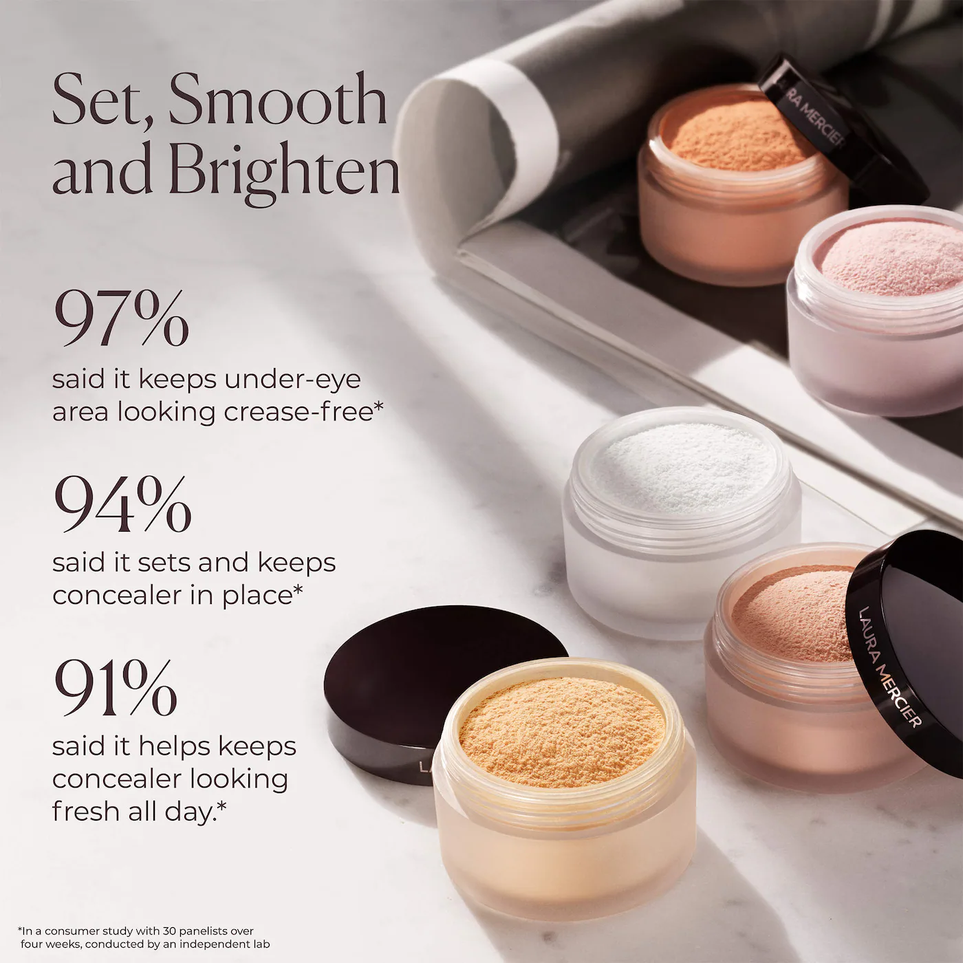 Secret Brightening Color Correcting Longwear Under Eye Setting Powder - Image 9