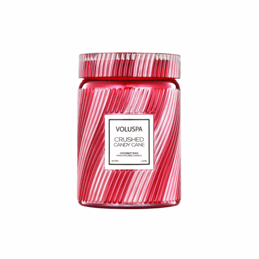 Large Jar Candle - Crushed Candy Cane