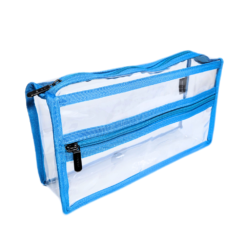 MST 015 - Clear Actor Bag, Large - Blue Trim