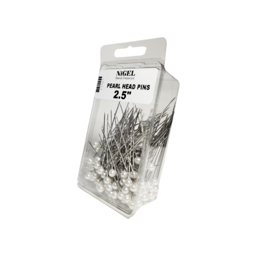 Pearl Head Pins - White 2.5", 144ct
