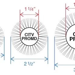 Alternative view of Ceramic + ion Turbo Vent Pro Brush - Large CITV-PROLG